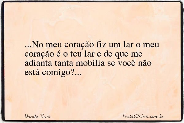 Frase de Nando Reis