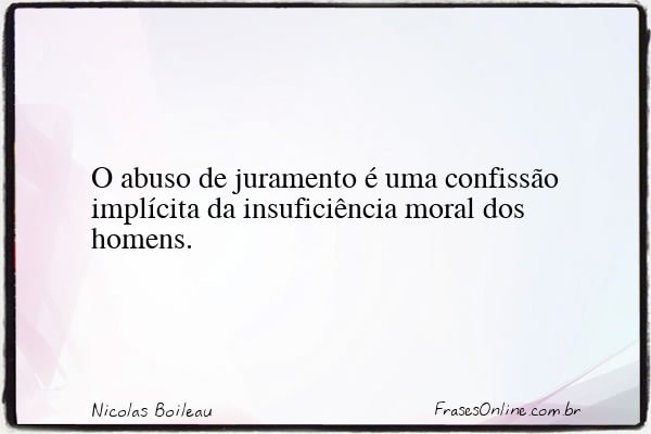 Frase de Nicolas Boileau