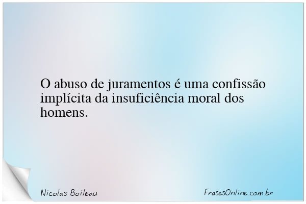 Frase de Nicolas Boileau