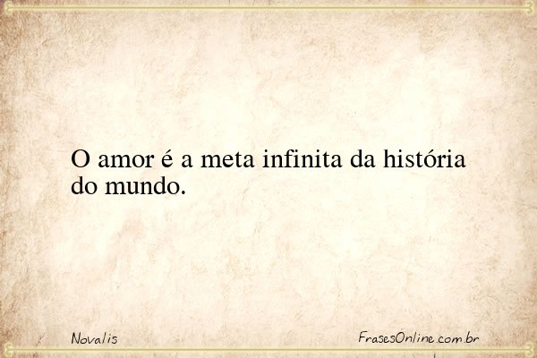 Frase de Novalis
