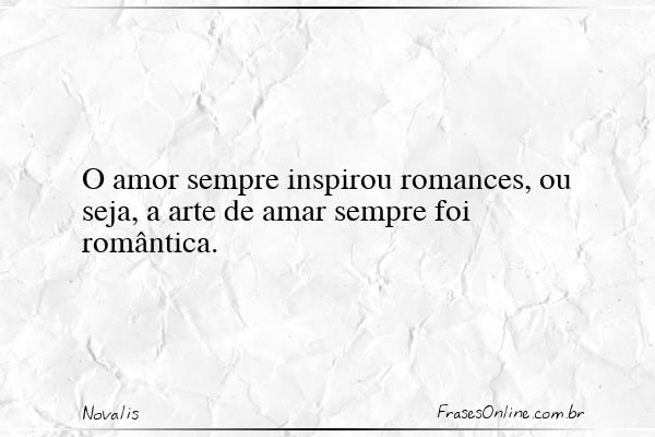 Frase de Novalis