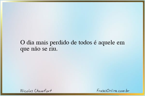 Frase de Nicolas Chamfort
