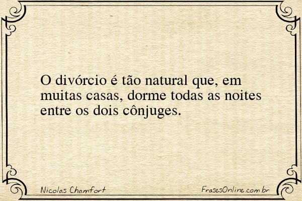 Frase de Nicolas Chamfort