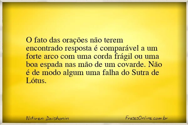 Frase de Nitiren Daishonin