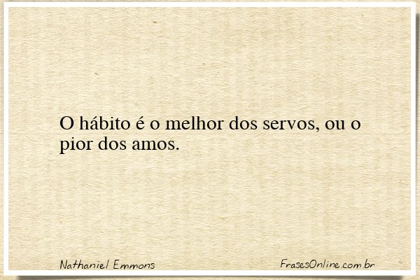 Frase de Nathaniel Emmons
