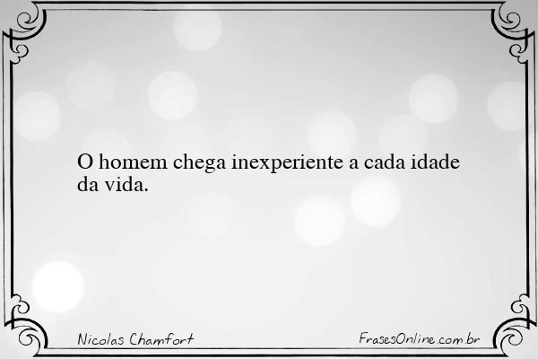 Frase de Nicolas Chamfort