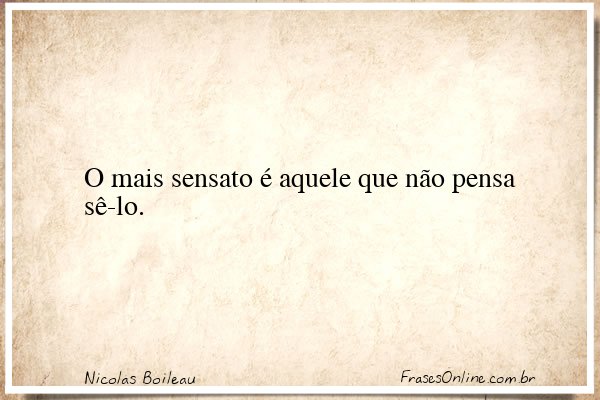 Frase de Nicolas Boileau