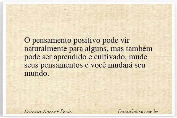 Frase de Norman Vincent Peale