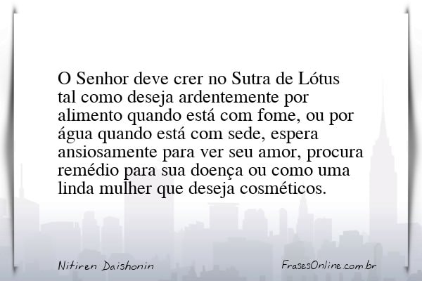 Frase de Nitiren Daishonin