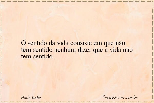 Frase de Niels Bohr