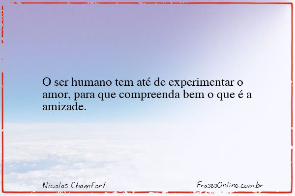 Frase de Nicolas Chamfort