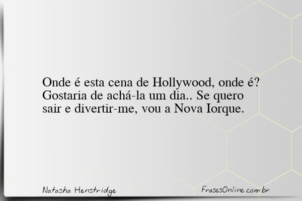 Frase de Natasha Henstridge