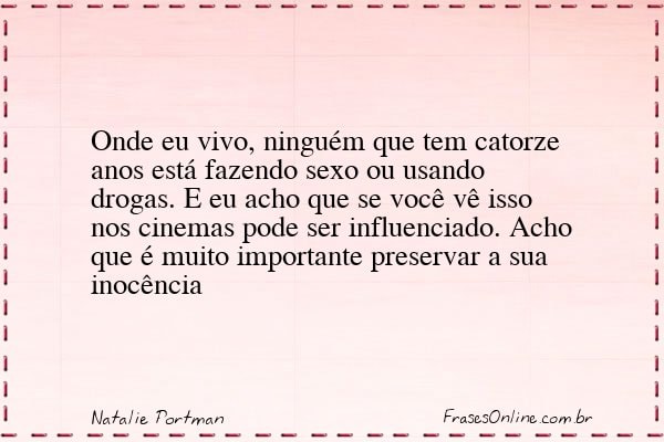 Frase de Natalie Portman