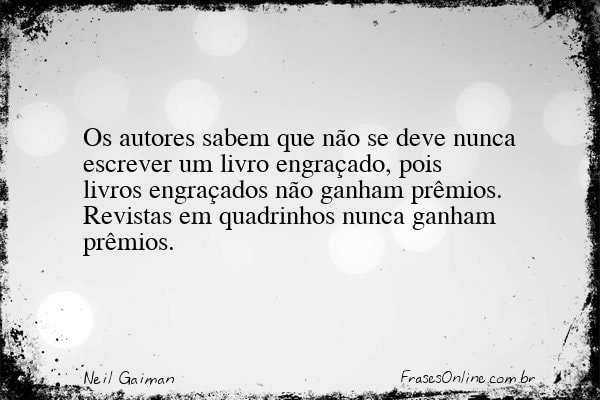 Frase de Neil Gaiman