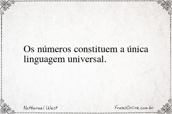 Frase de Nathanael West