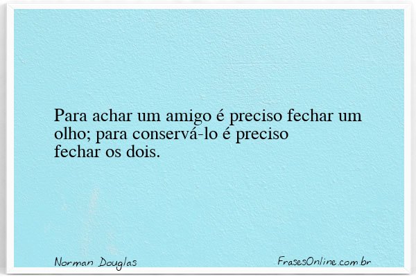 Frase de Norman Douglas