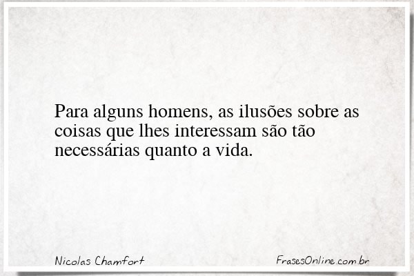 Frase de Nicolas Chamfort