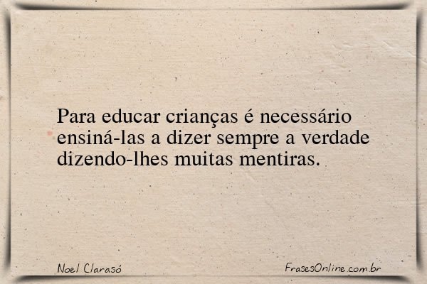 Frase de Noel Clarasó