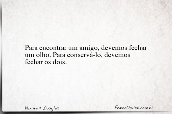 Frase de Norman Douglas