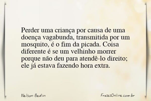 Frase de Nelson Bedin