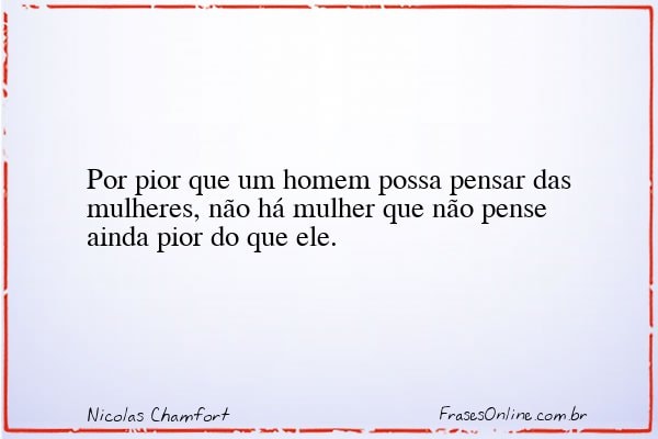 Frase de Nicolas Chamfort