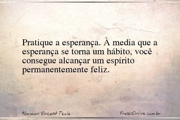 Frase de Norman Vincent Peale