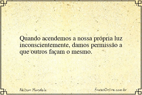 Frase de Nelson Mandela