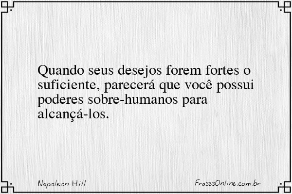 Frase de Napoleon Hill