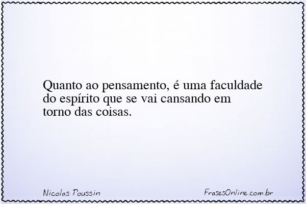 Frase de Nicolas Poussin