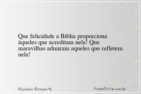 Frase de Napoleão Bonaparte