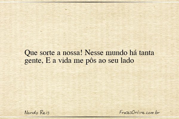 Frase de Nando Reis