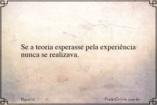 Frase de Novalis