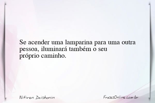 Frase de Nitiren Daishonin