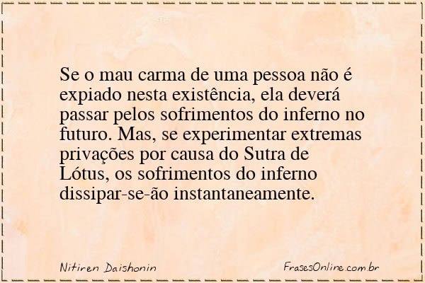 Frase de Nitiren Daishonin