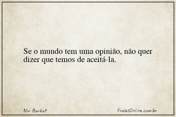 Frase de Nir Barkat