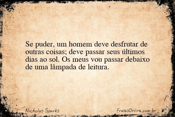 Frase de Nicholas Sparks