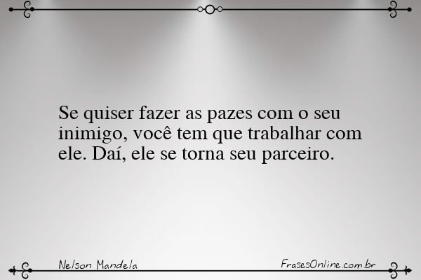 Frase de Nelson Mandela