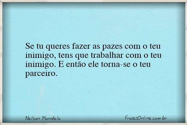 Frase de Nelson Mandela