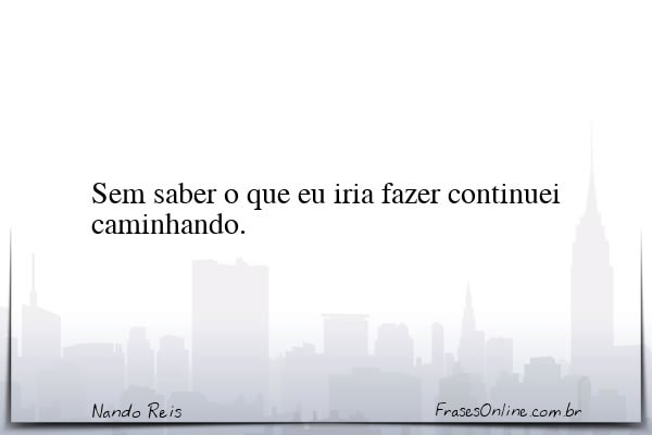 Frase de Nando Reis