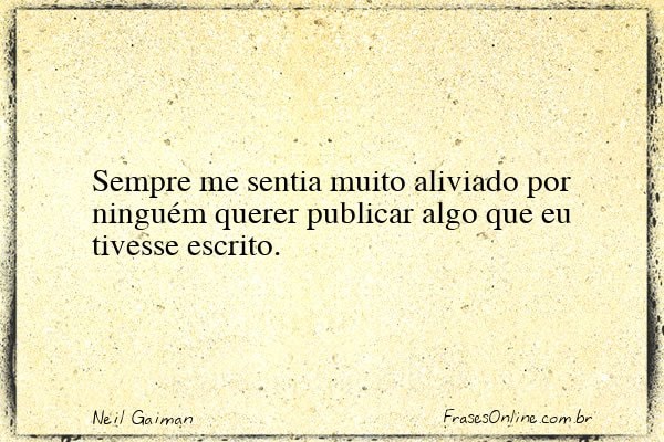 Frase de Neil Gaiman