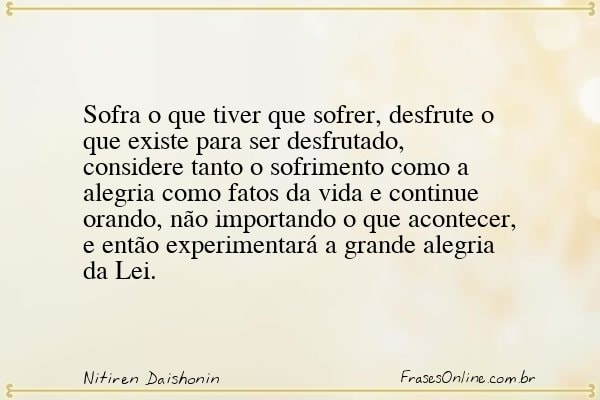 Frase de Nitiren Daishonin