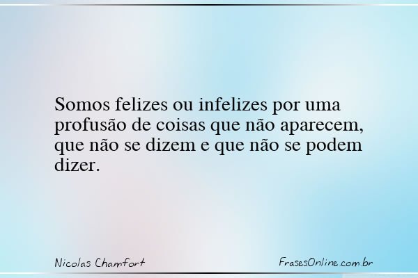 Frase de Nicolas Chamfort