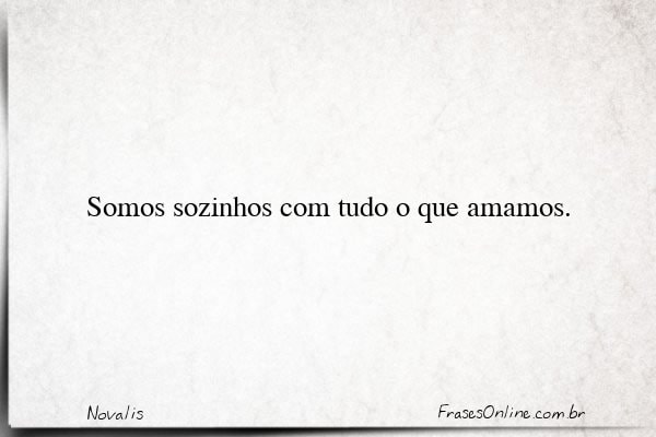 Frase de Novalis