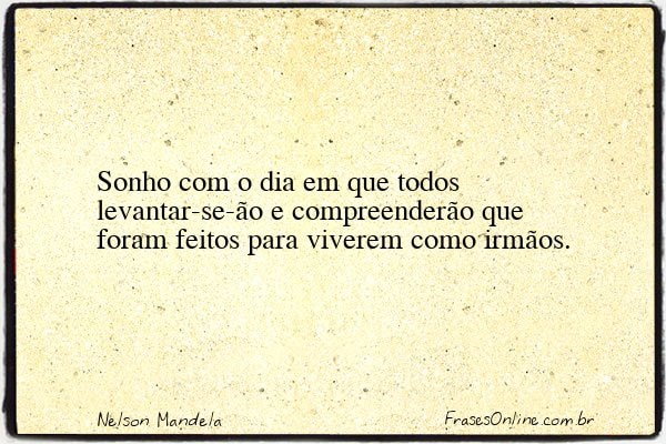 Frase de Nelson Mandela