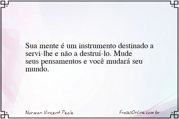Frase de Norman Vincent Peale