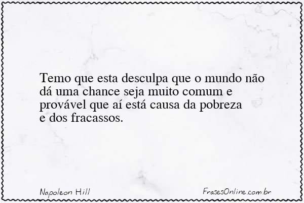 Frase de Napoleon Hill