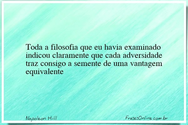 Frase de Napoleon Hill