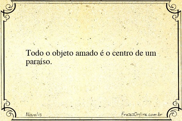 Frase de Novalis