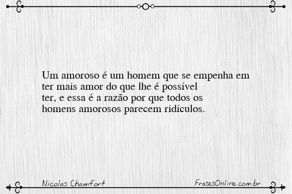 Frase de Nicolas Chamfort