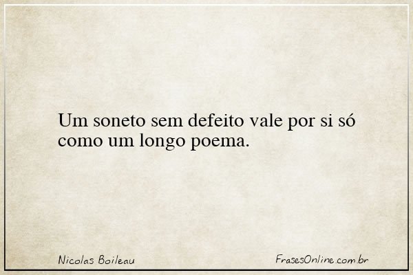 Frase de Nicolas Boileau